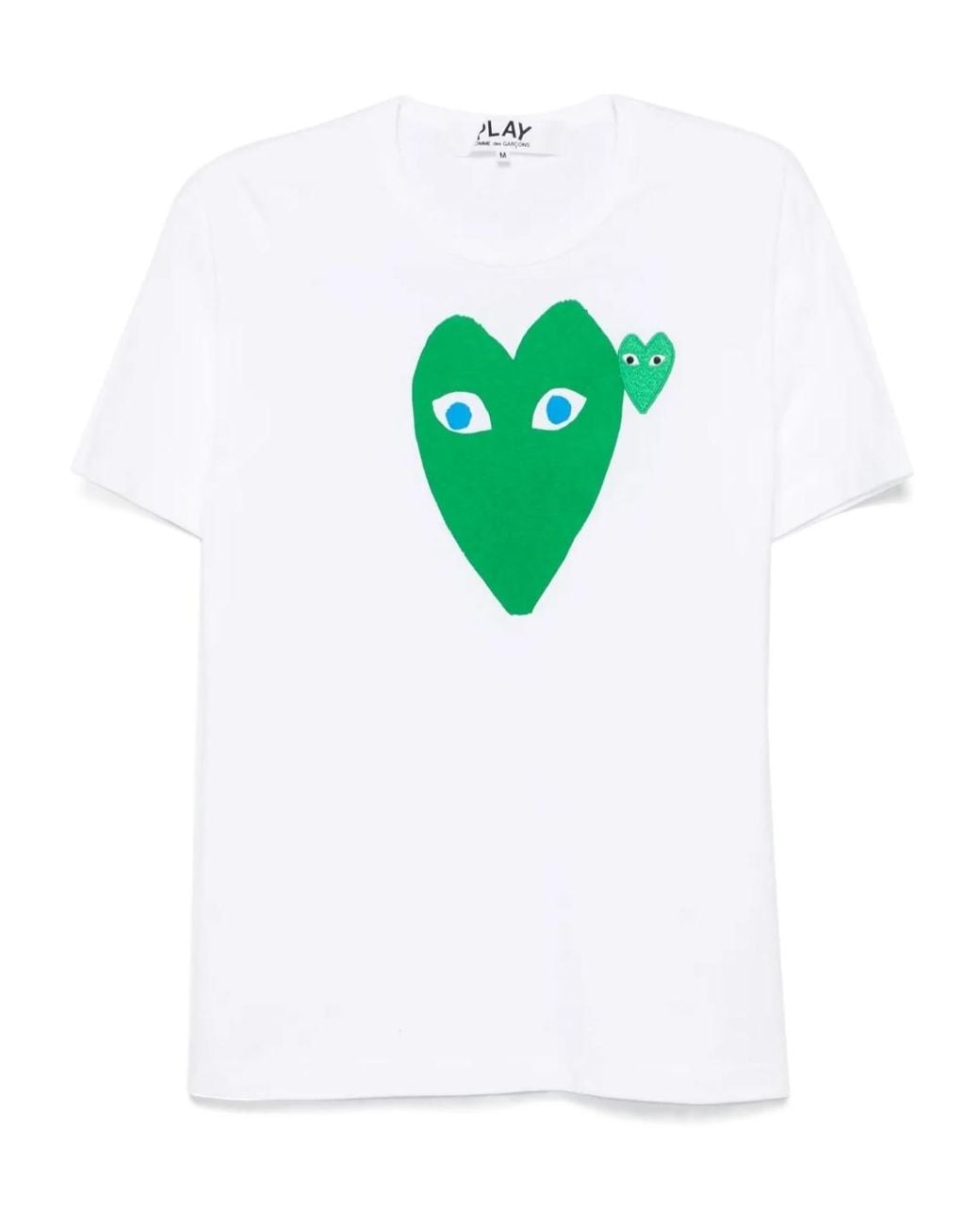COMME DES GARÇONS PLAY Green Short-Sleeved T-Shirt for men