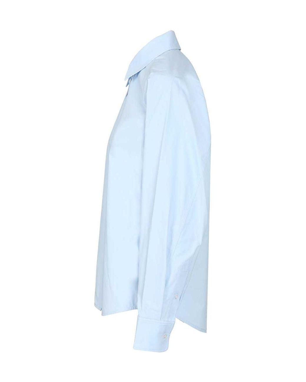 Alexander Wang Blue Long-Sleeved Oversized Shirt