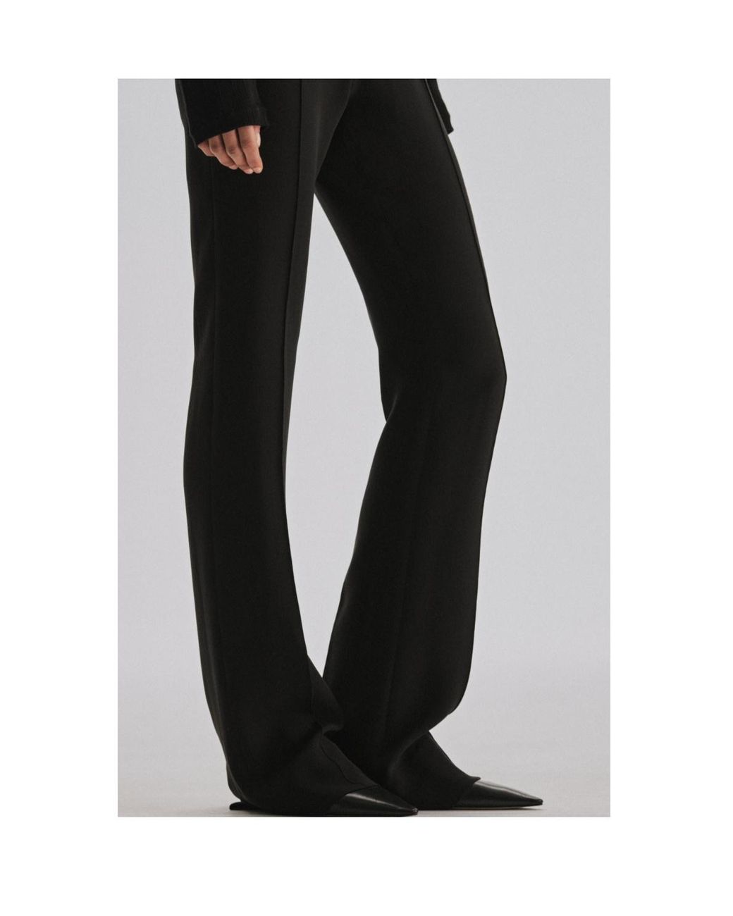 The Row Blue Fabien High-Waist Straight Pants