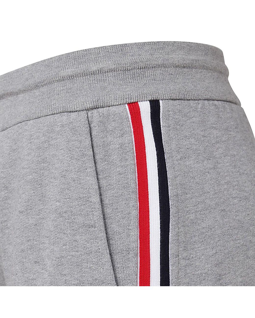 Thom Browne Gray Rwb Side Stripe Sweatpants