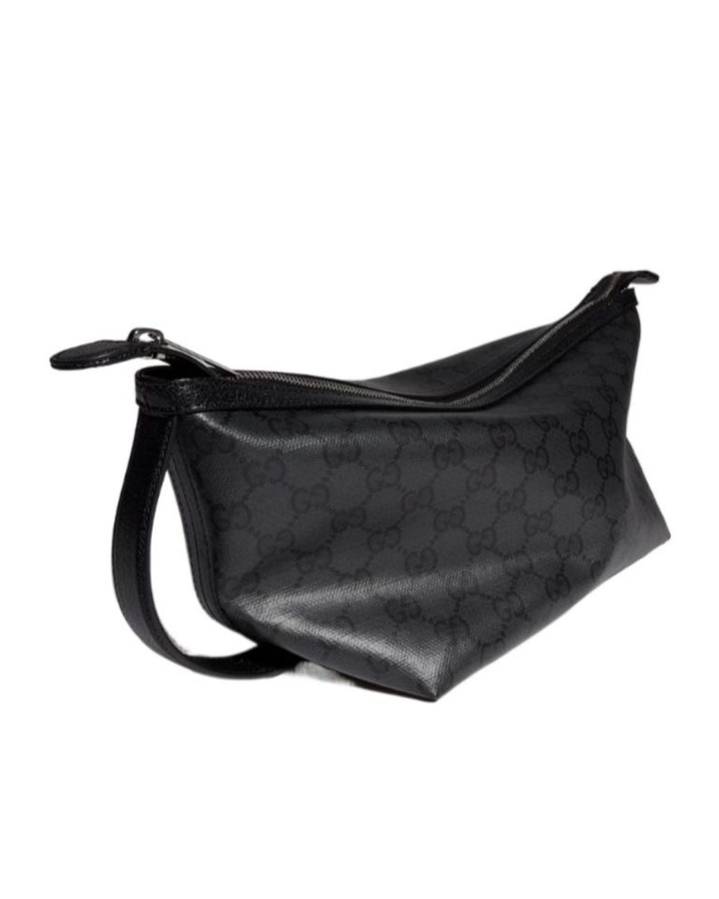 Gucci Black Gg Supreme Toiletry Case for men