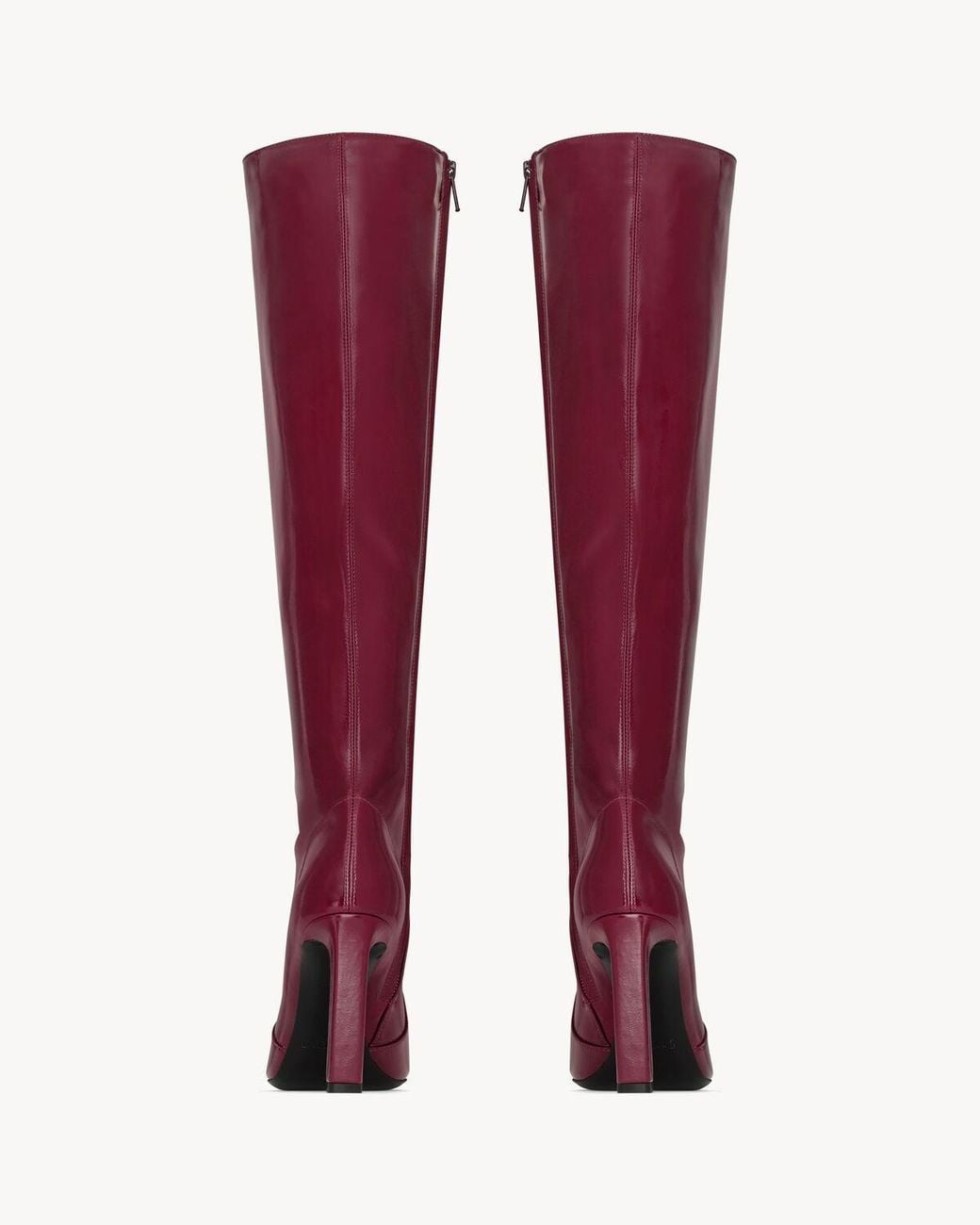 Saint Laurent Red Francoise Boots