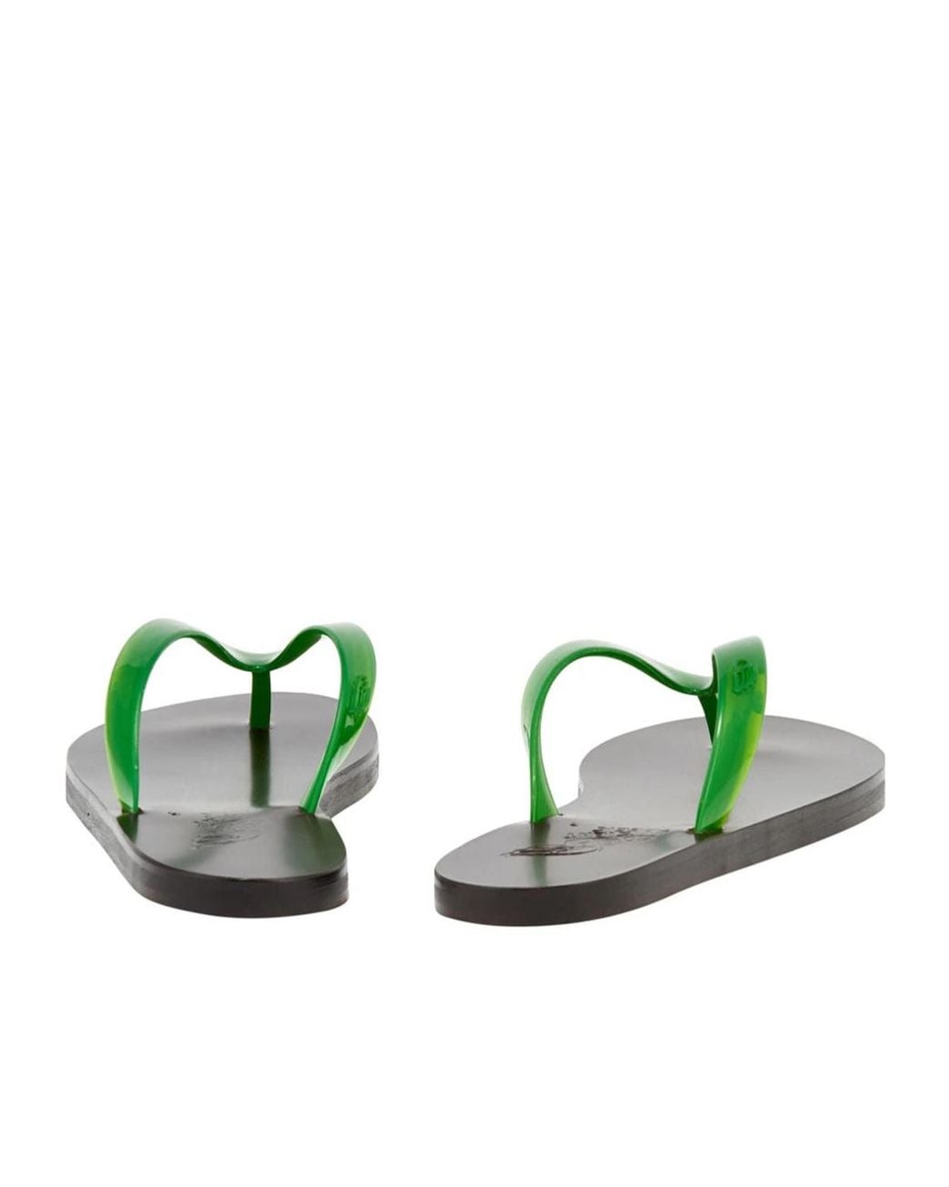 Ancient Greek Sandals Green Flip-Flops