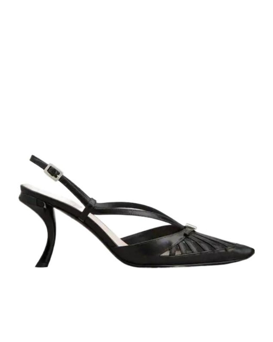 Roger Vivier Black Virgule D'Orsay Pumps