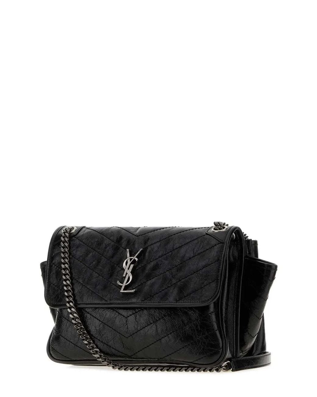 Saint Laurent Black Niki Tripouch Shoulder Bag