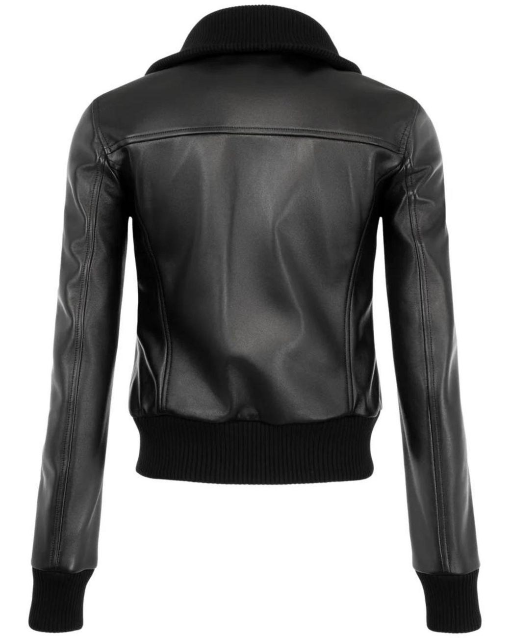 Balenciaga Black Ribbed-Trim Zip-Up Jacket