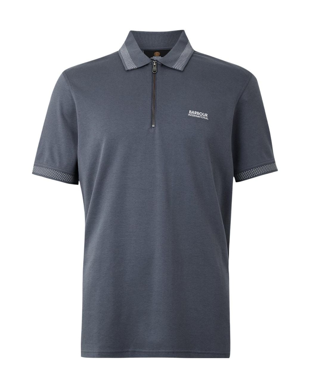 Barbour Blue Solid Color Polo Shirt for men