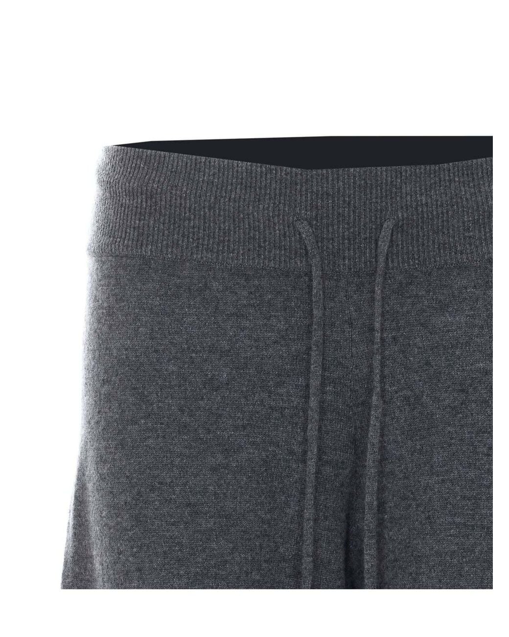 Lisa Yang Gray Sofi Wide-Leg Drawstring Pants