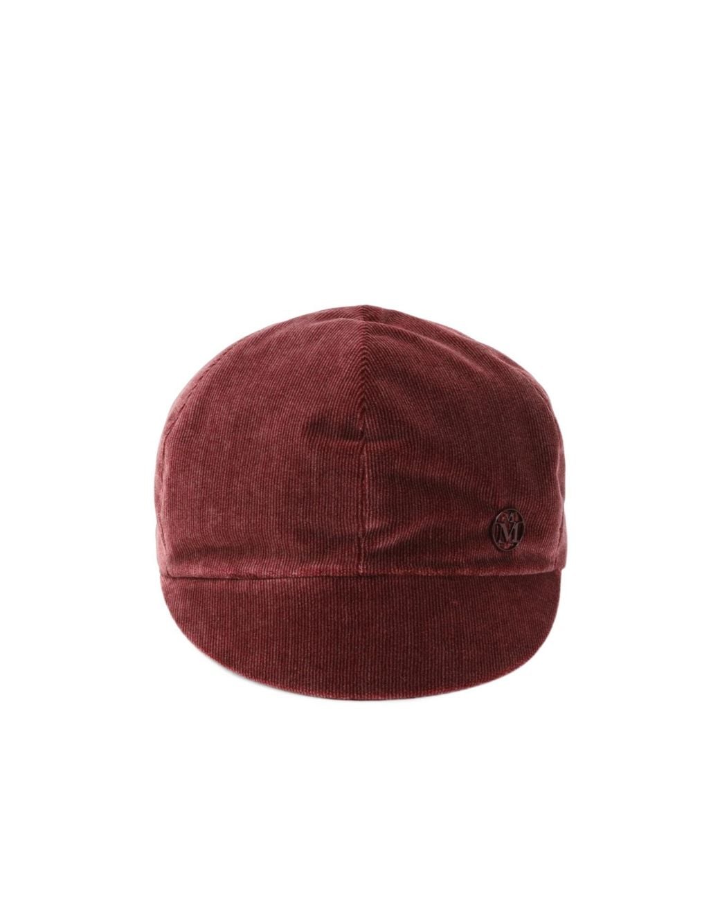 Maison Michel Red Emy Visor Cap