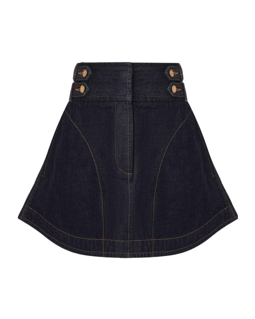 Zimmermann Blue Zim Denim Cargo Mini Skirt Night Sky