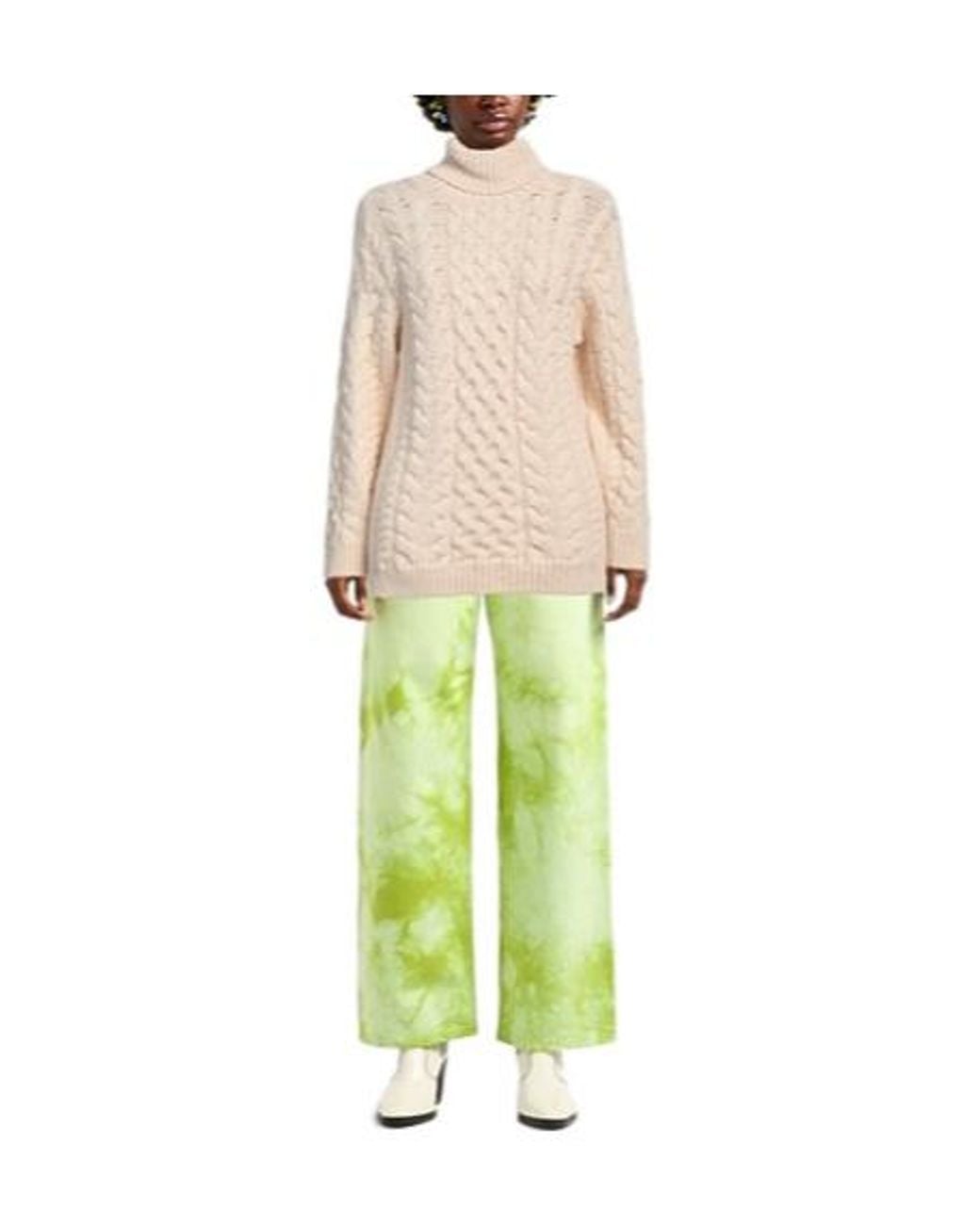 Isabel Marant Natural Knitted High-Neck Sweater