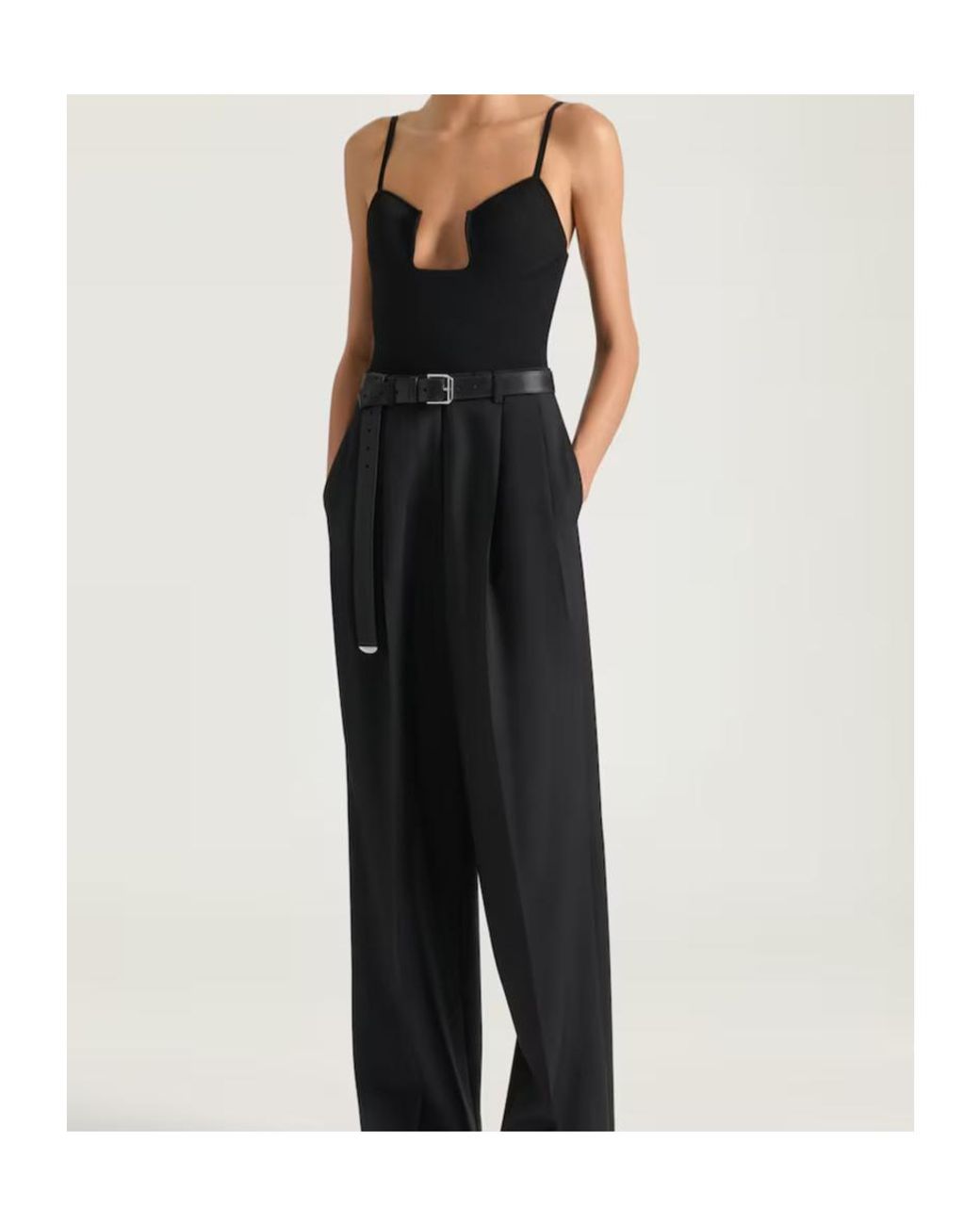 Givenchy Black Cutaway Bodysuit