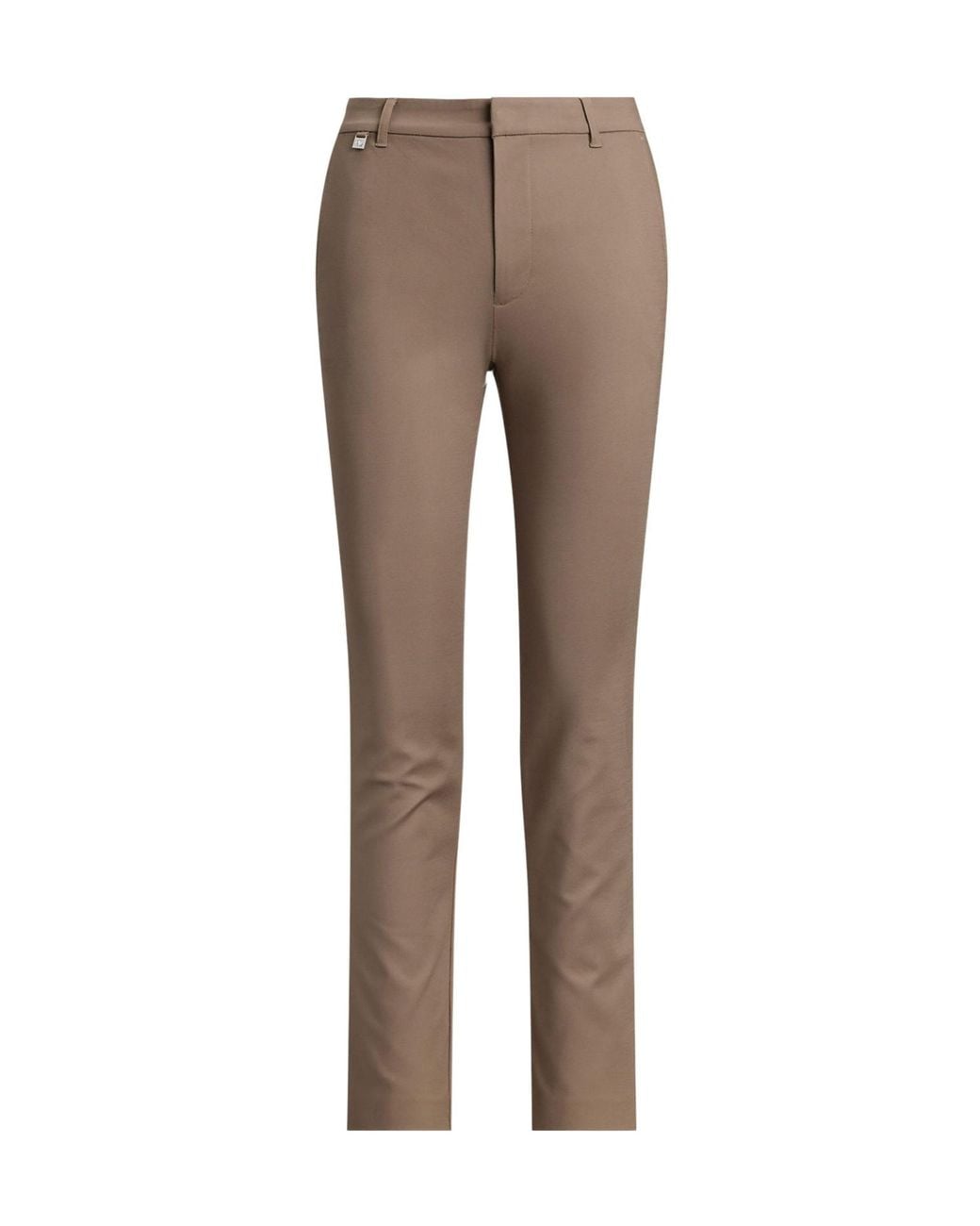 Ralph Lauren Gray Solid Color Straight Leg Trouser