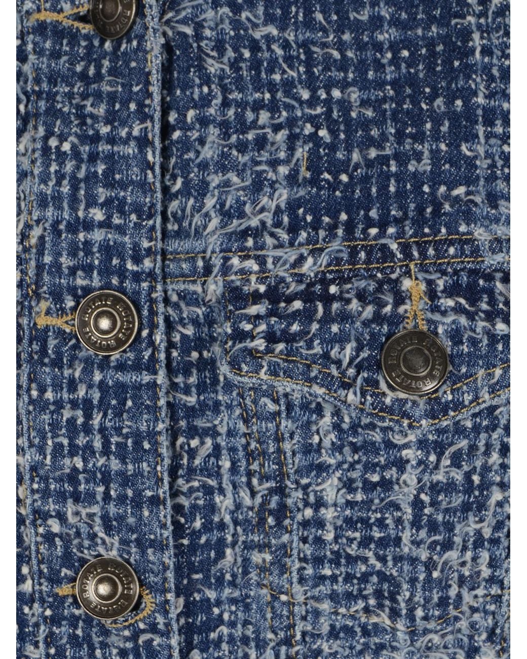 ROTATE BIRGER CHRISTENSEN Blue Long Sleeve Casual Jacket