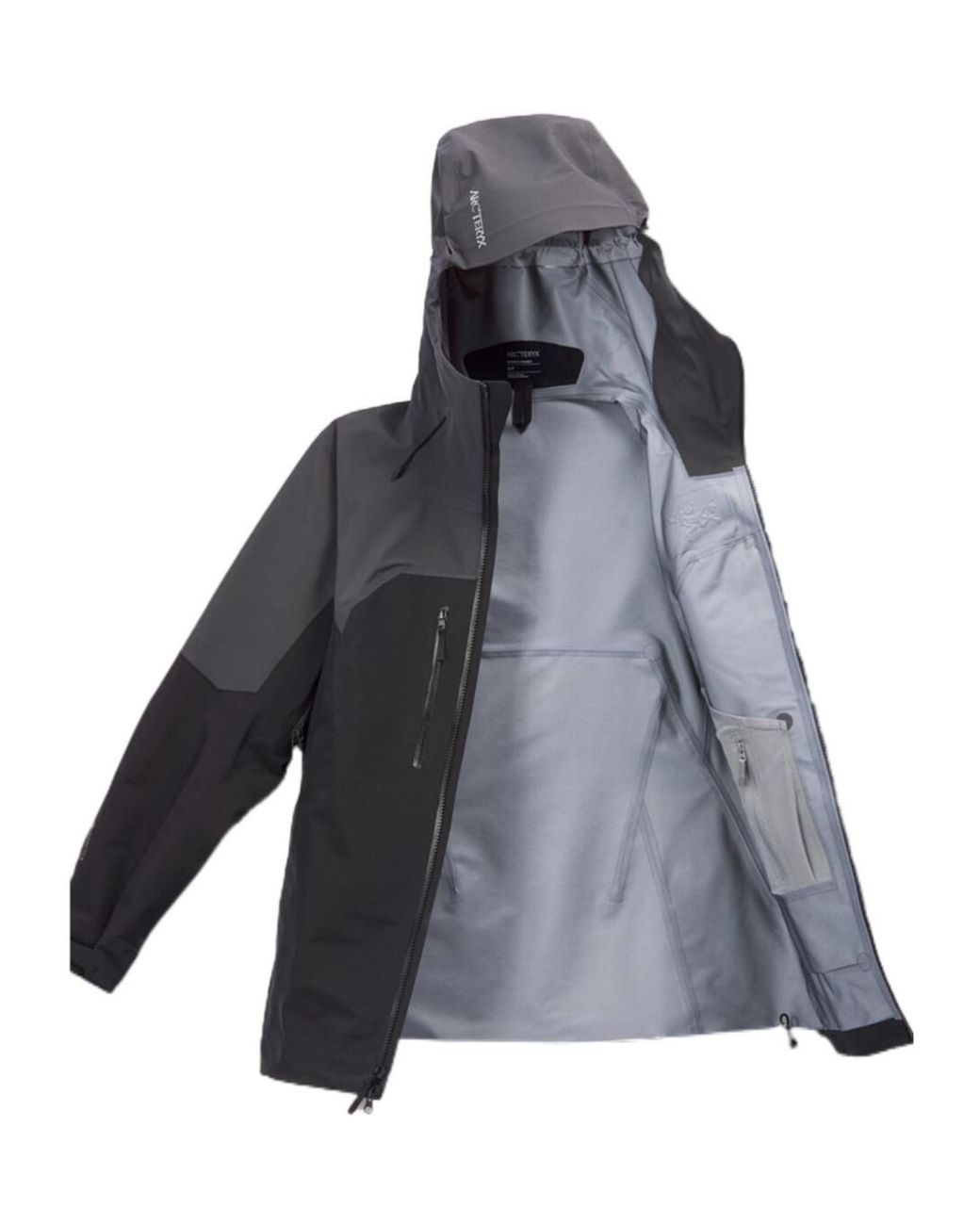Arc'teryx Gray Rush Gore-Tex Hooded Coat