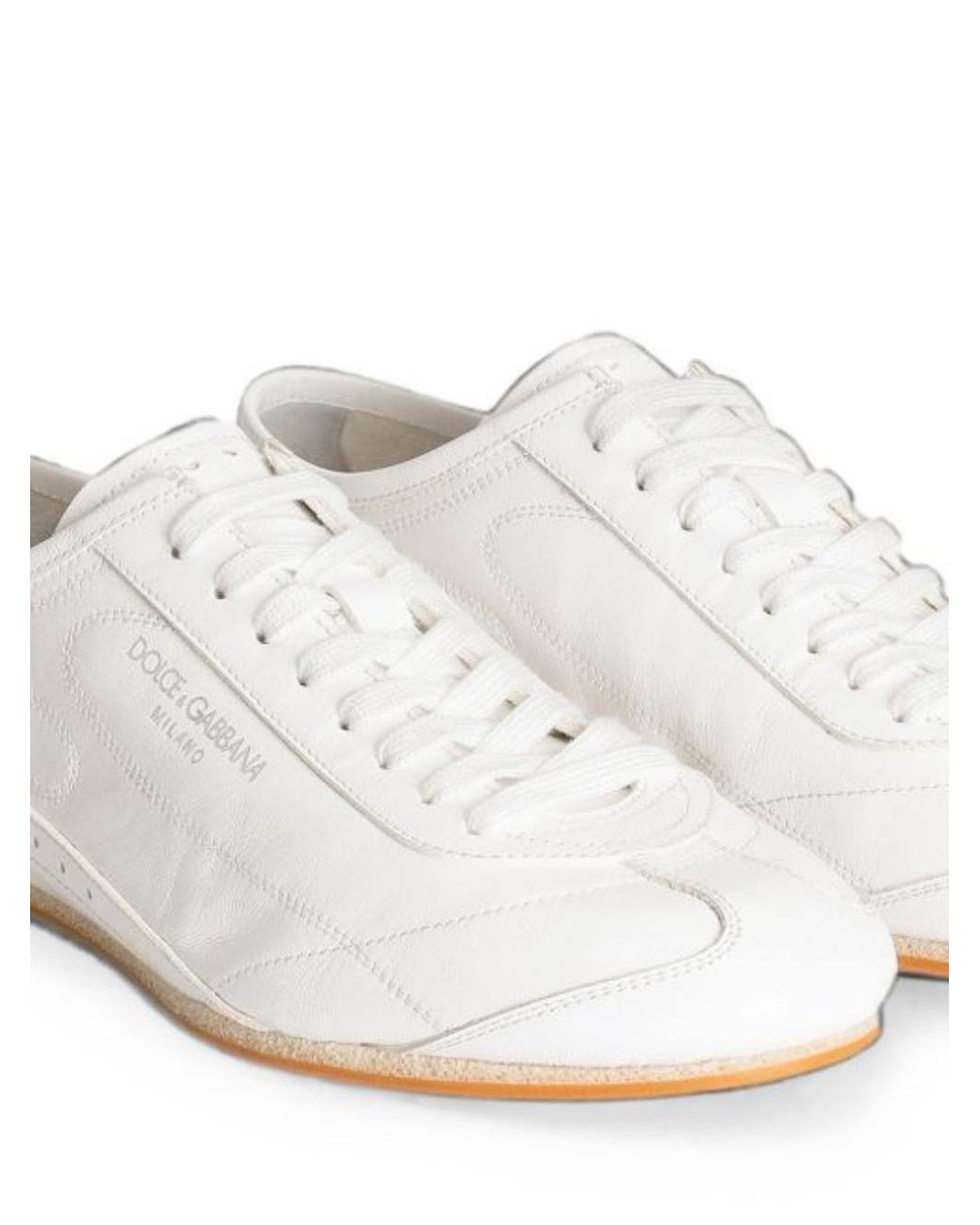 Dolce & Gabbana White Low-Top Sneakers for men