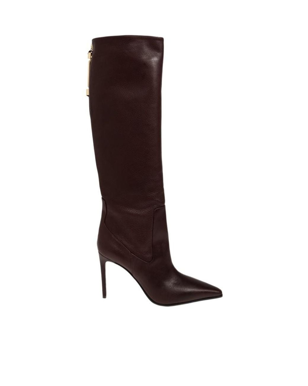 DSquared² Brown Pointed-Toe Heeled Boots