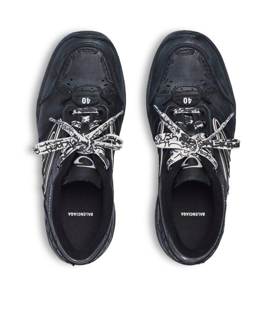 Balenciaga Black Hamptons Platform Sneaker