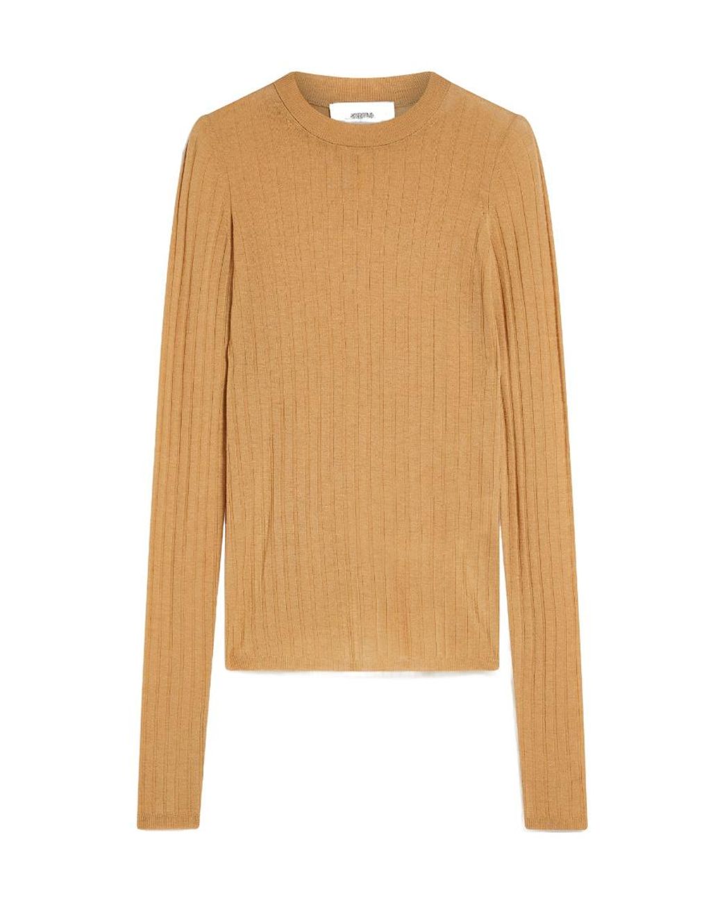 Sportmax Natural Crewneck Long-Sleeved Jumper