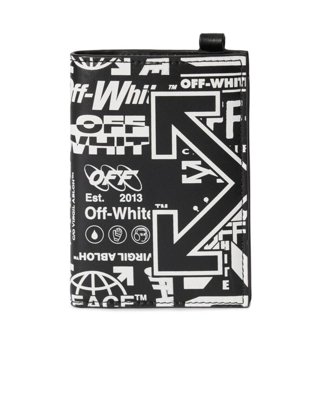 Off-White c/o Virgil Abloh Black Heritage Multilogo Wallet for men