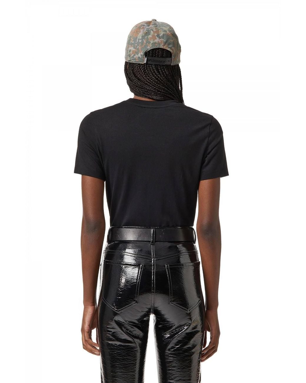 DIESEL Black T-Reg-D Cotton T-Shirt
