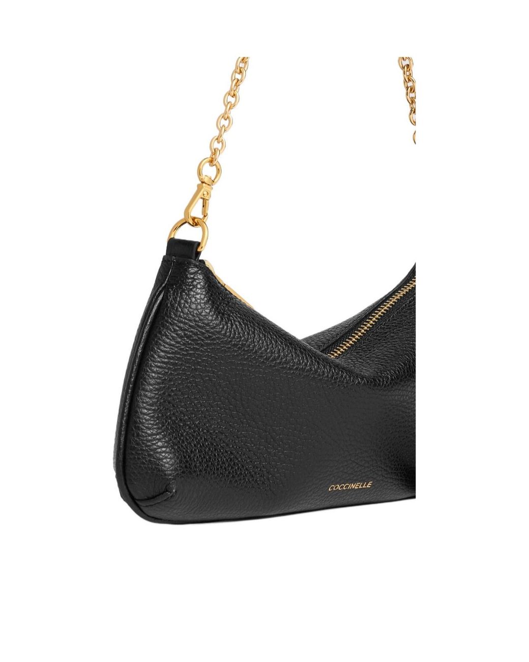 Coccinelle Black C-Me Chain Mini Crossbody Bag