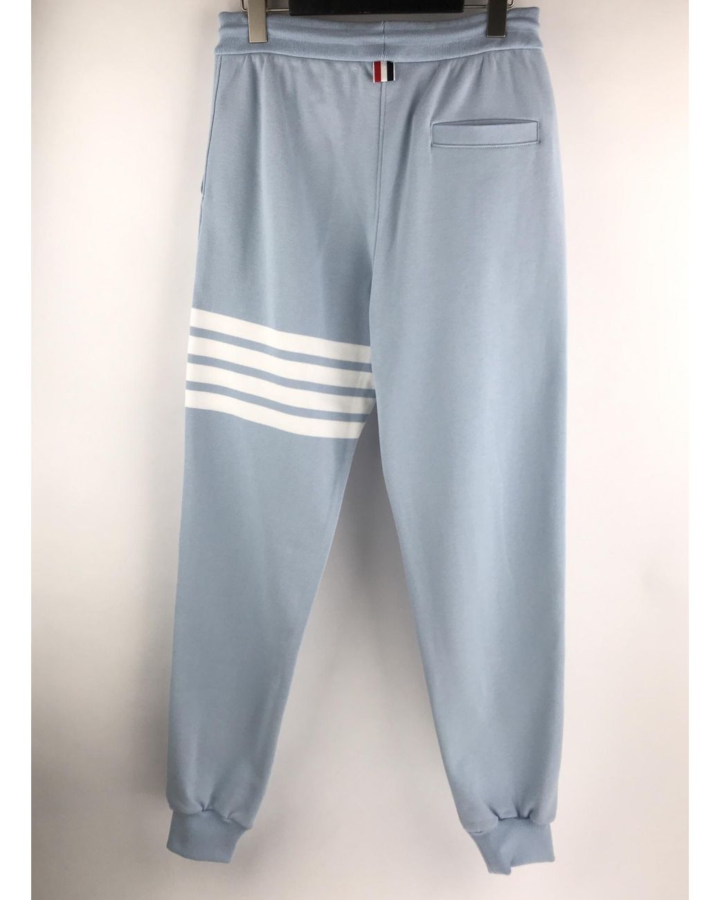 Thom Browne Blue Four-Bar Detailed Track Pants for men