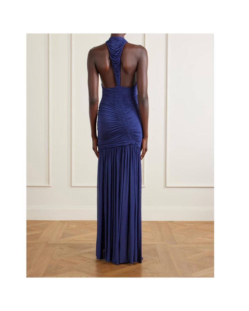 Christopher Esber Blue Orion Flared Maxi Dress