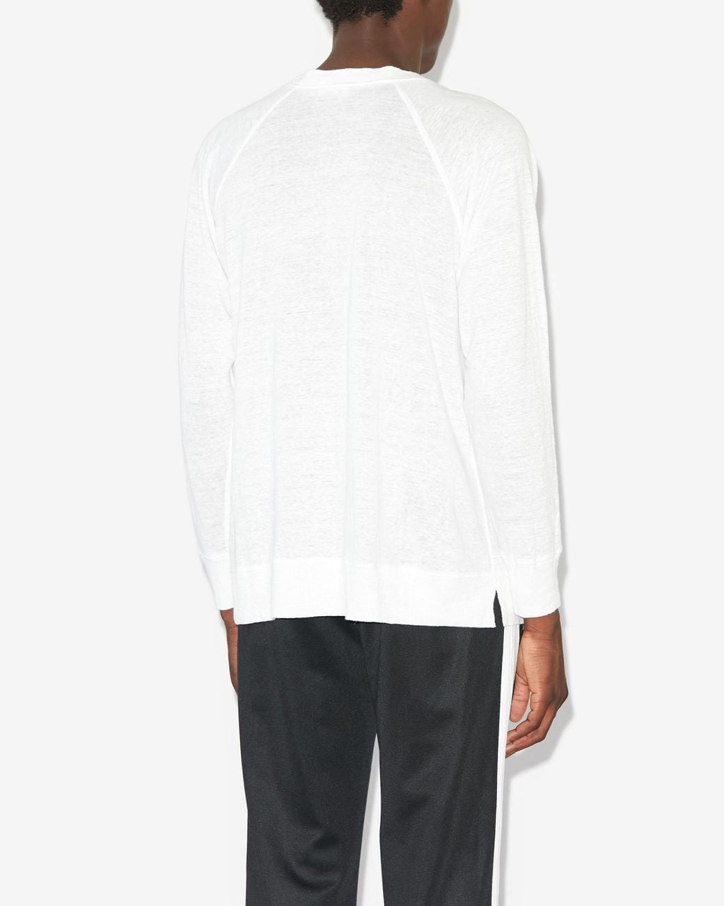 Isabel Marant White Kieffer Logo Printed T-Shirt for men