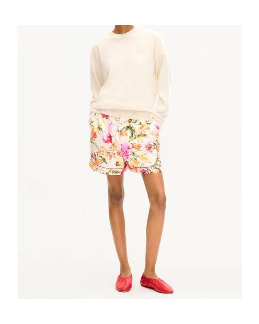 KENZO White Double K' Jumper