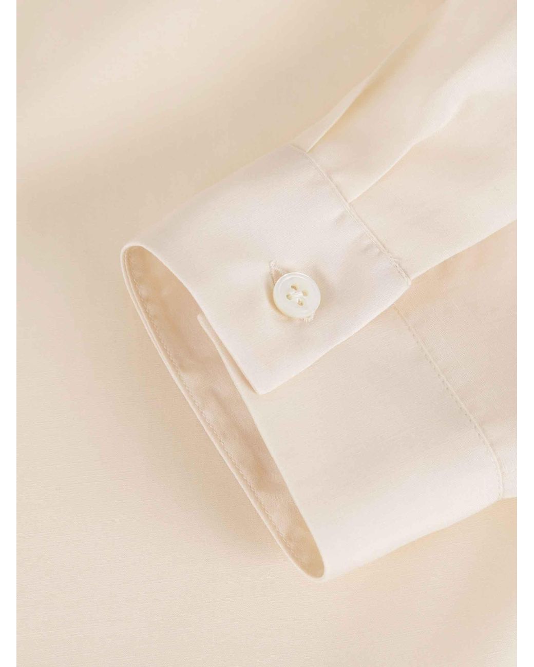Lardini White Concealed Placket Shirt for men