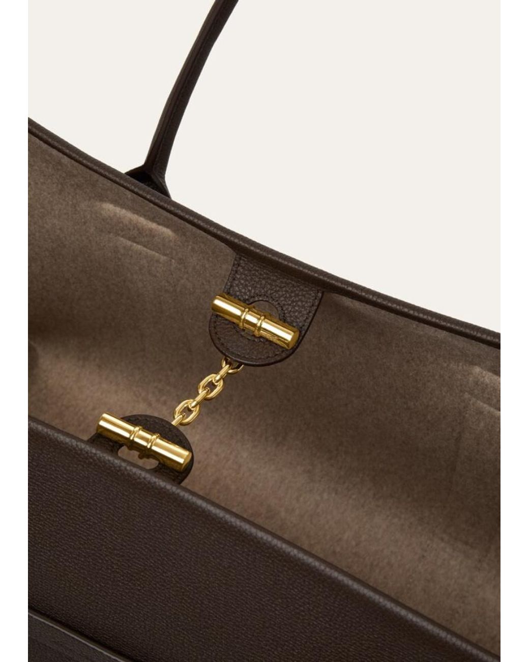 Loro Piana Brown Large Ghiera Shopper