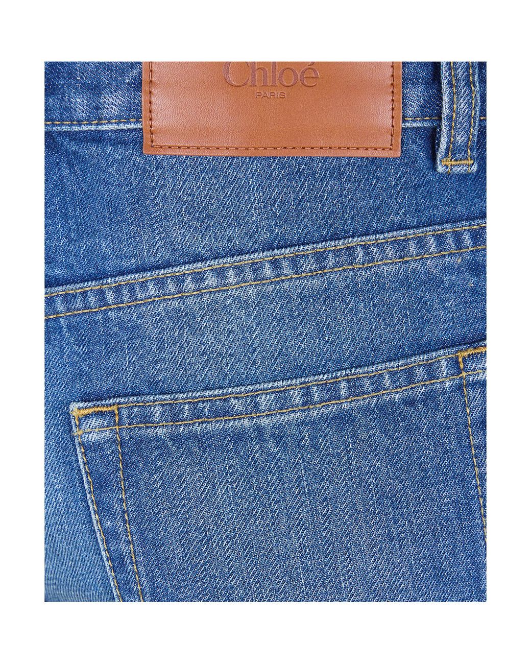 Chloé Blue Chloé High-Rise Capri Jeans