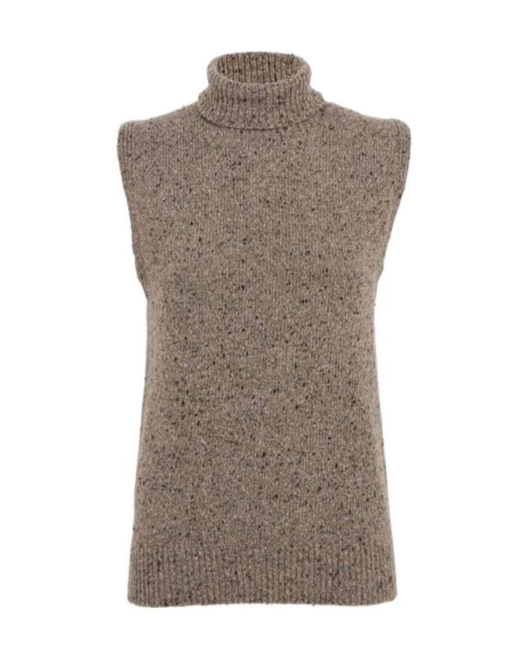 The Row Brown Cashmere Turtleneck