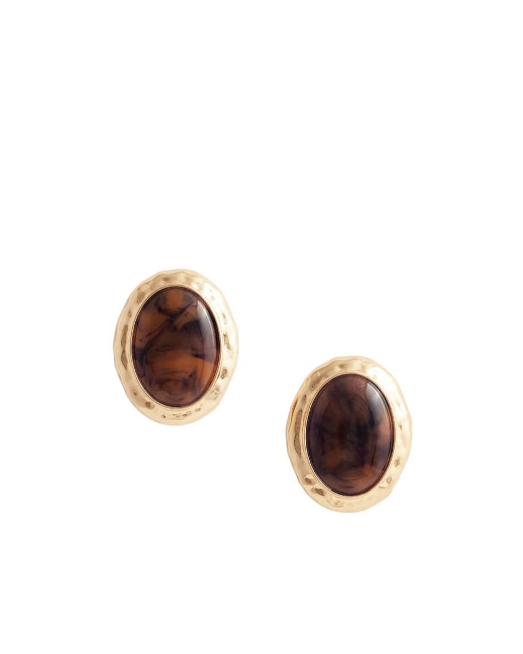 Self-Portrait Multicolor Hammered Earrings