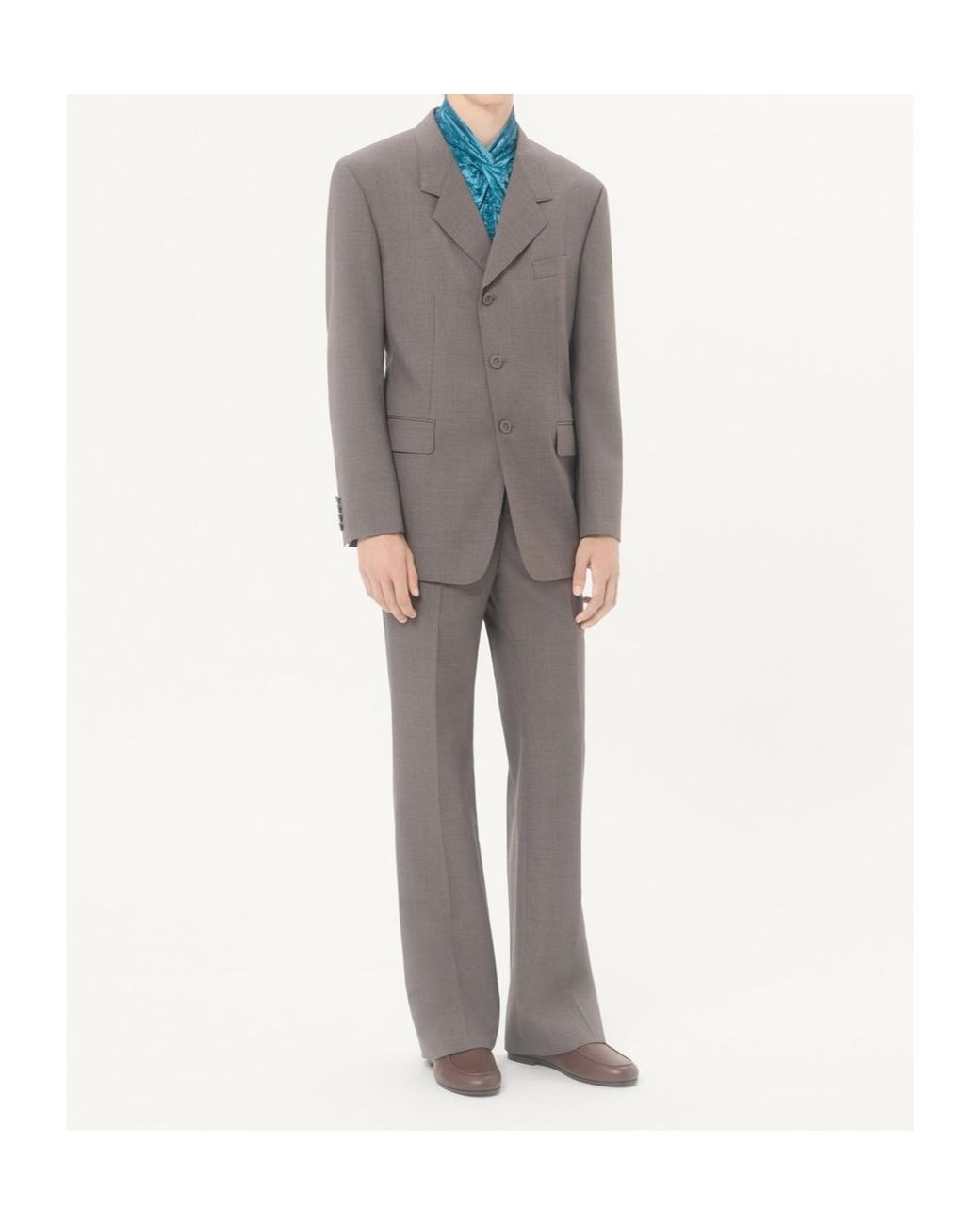 Valentino Gray Casual Trousers With Belt Loops for men