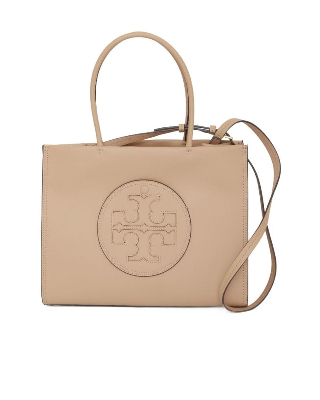 Tory Burch Natural Ella Bio Small Top Handle Bag