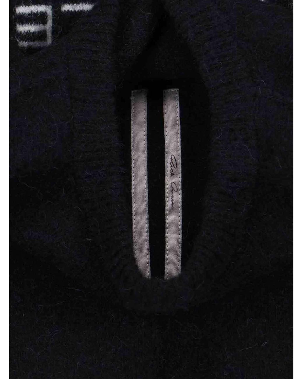 Rick Owens Black Round Neck Jumper for men
