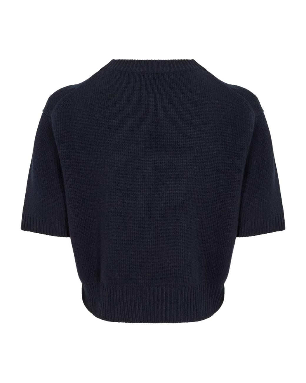 Prada Blue Short-Sleeved Knit Sweater