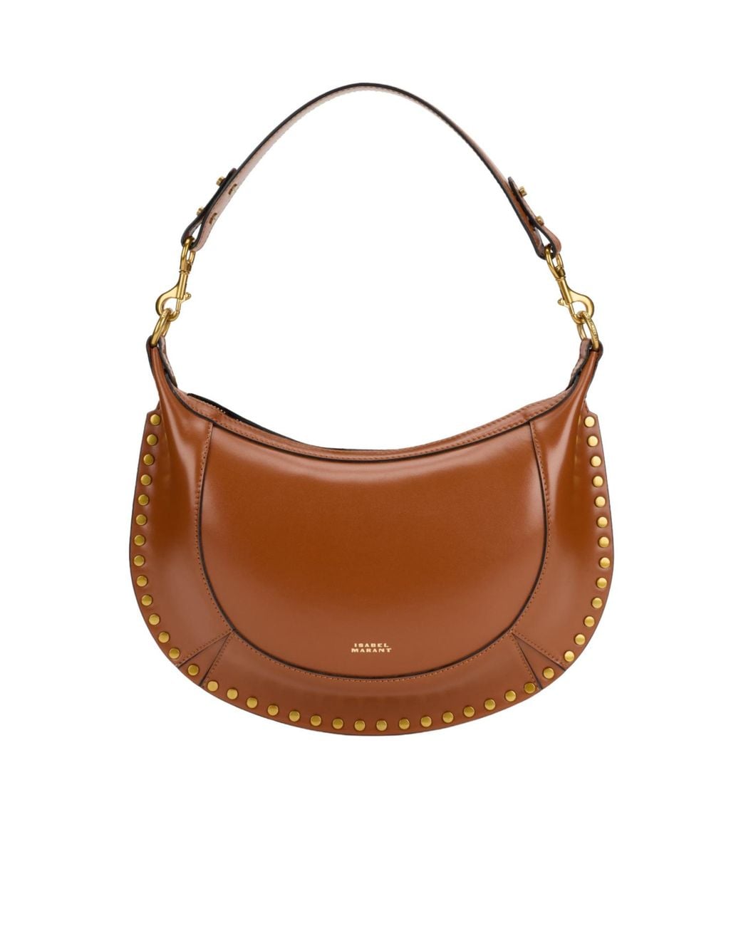 Isabel Marant Brown Naoko Studded Shoulder Bag