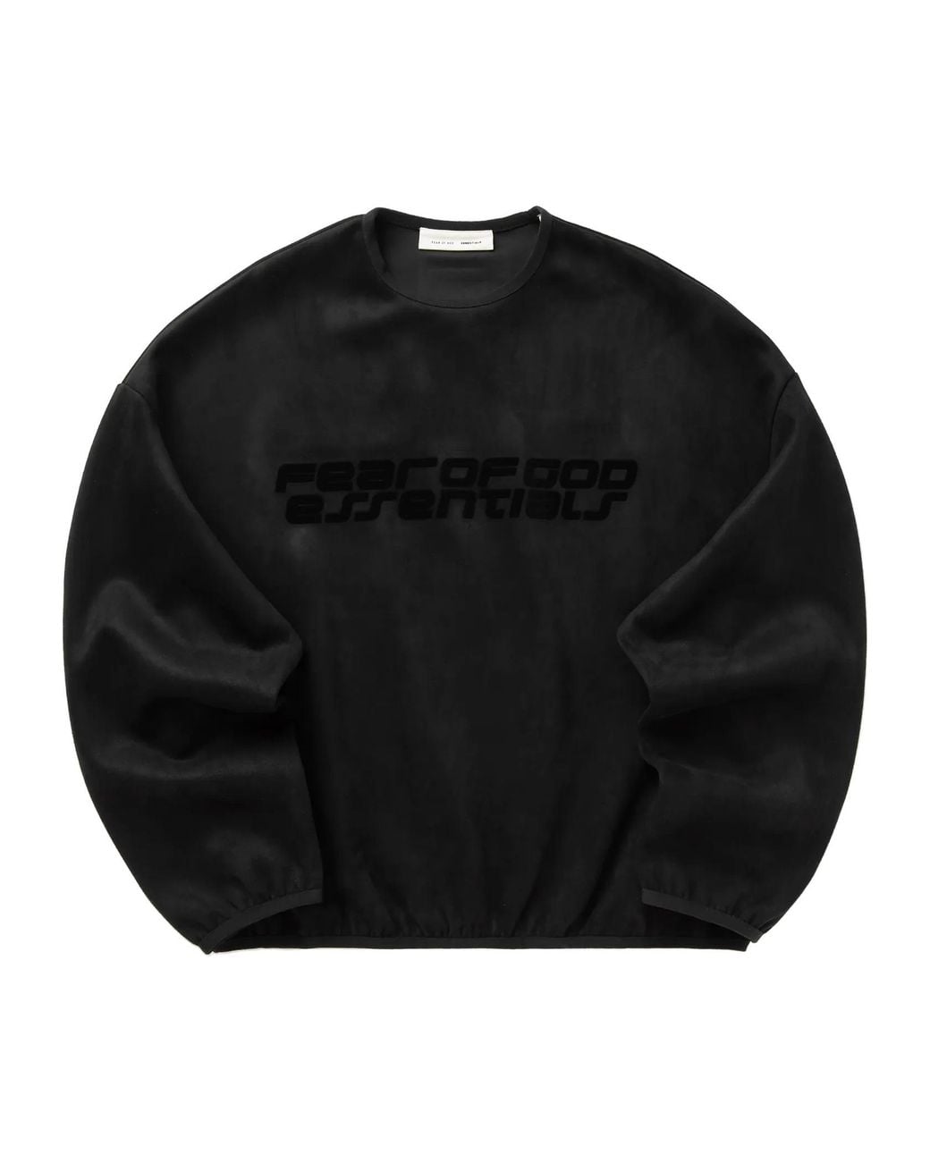 Fear Of God Black Long Sleeved Crewneck Sweatshirt for men