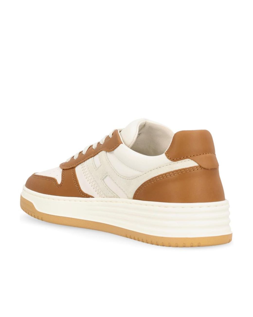 Hogan Natural Color-Block Lace-Up Sneakers for men