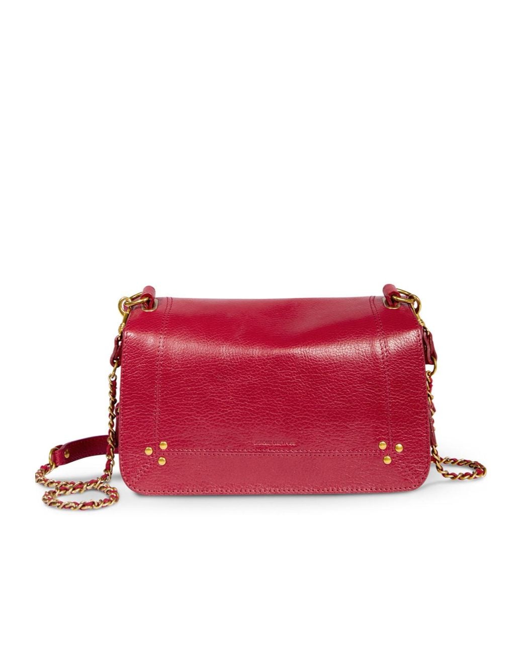 Jérôme Dreyfuss Red Granular Leather Crossbody Bag