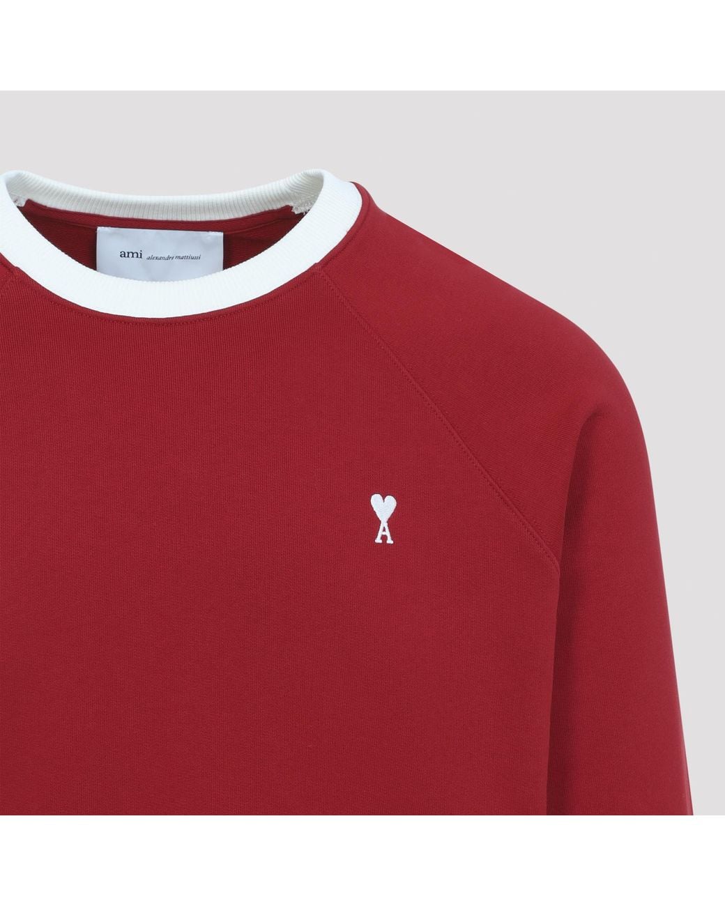 AMI Ami Logo Embroidered Crewneck Sweatshirt for men