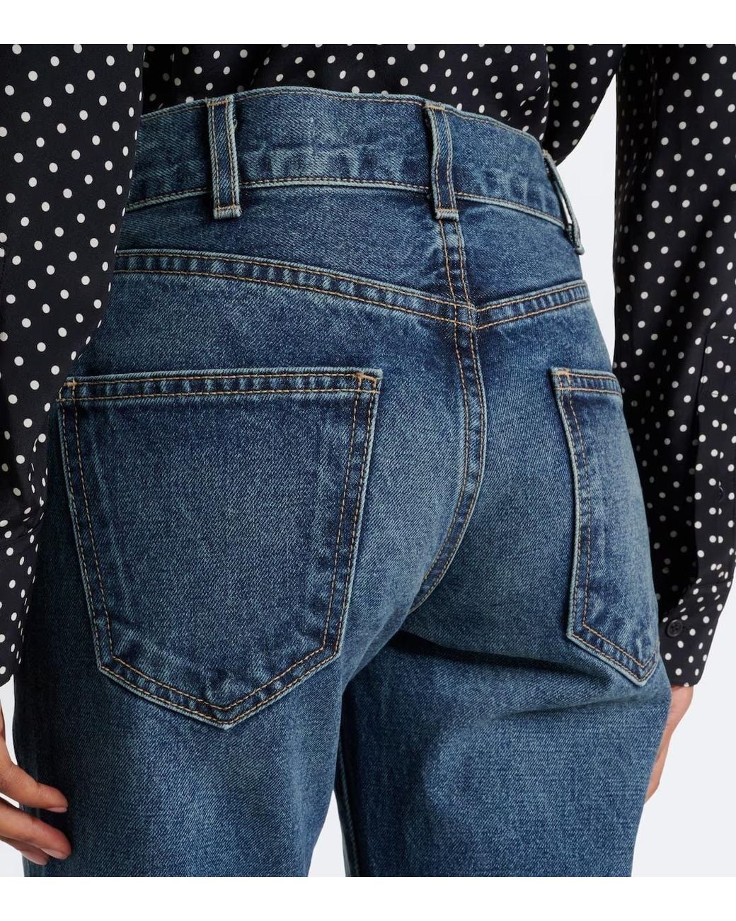 Nili Lotan Blue Roxane Flared Jeans