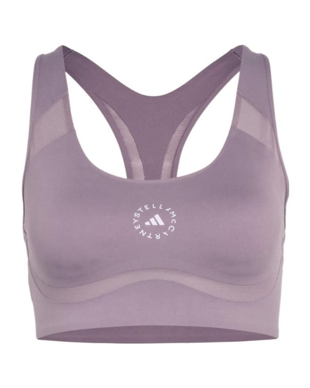 Adidas By Stella McCartney Purple Racerback Performance Bra