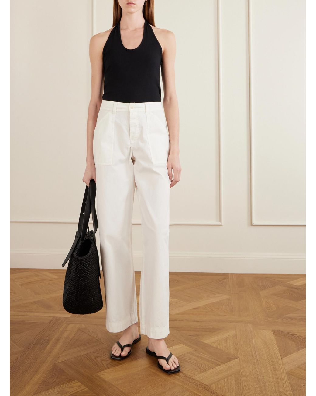 Matteau Black Tie--Jersey Halterneck Tank