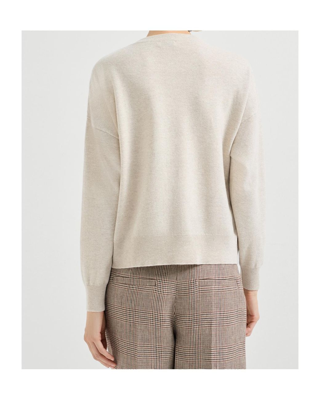 Brunello Cucinelli White Sequin-Embellished Crew-Neck Sweater