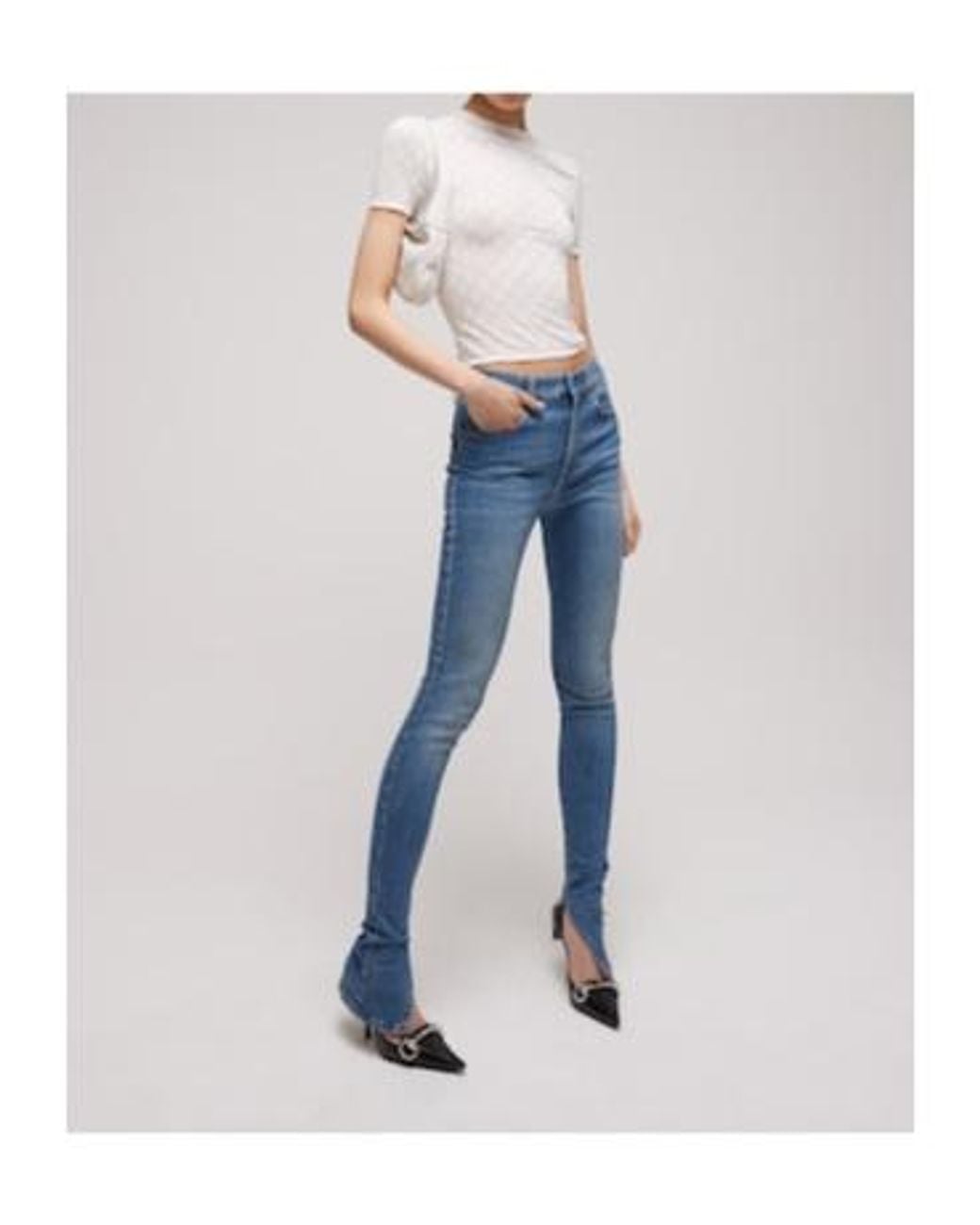 Gucci White Gg Devoré T-Shirt