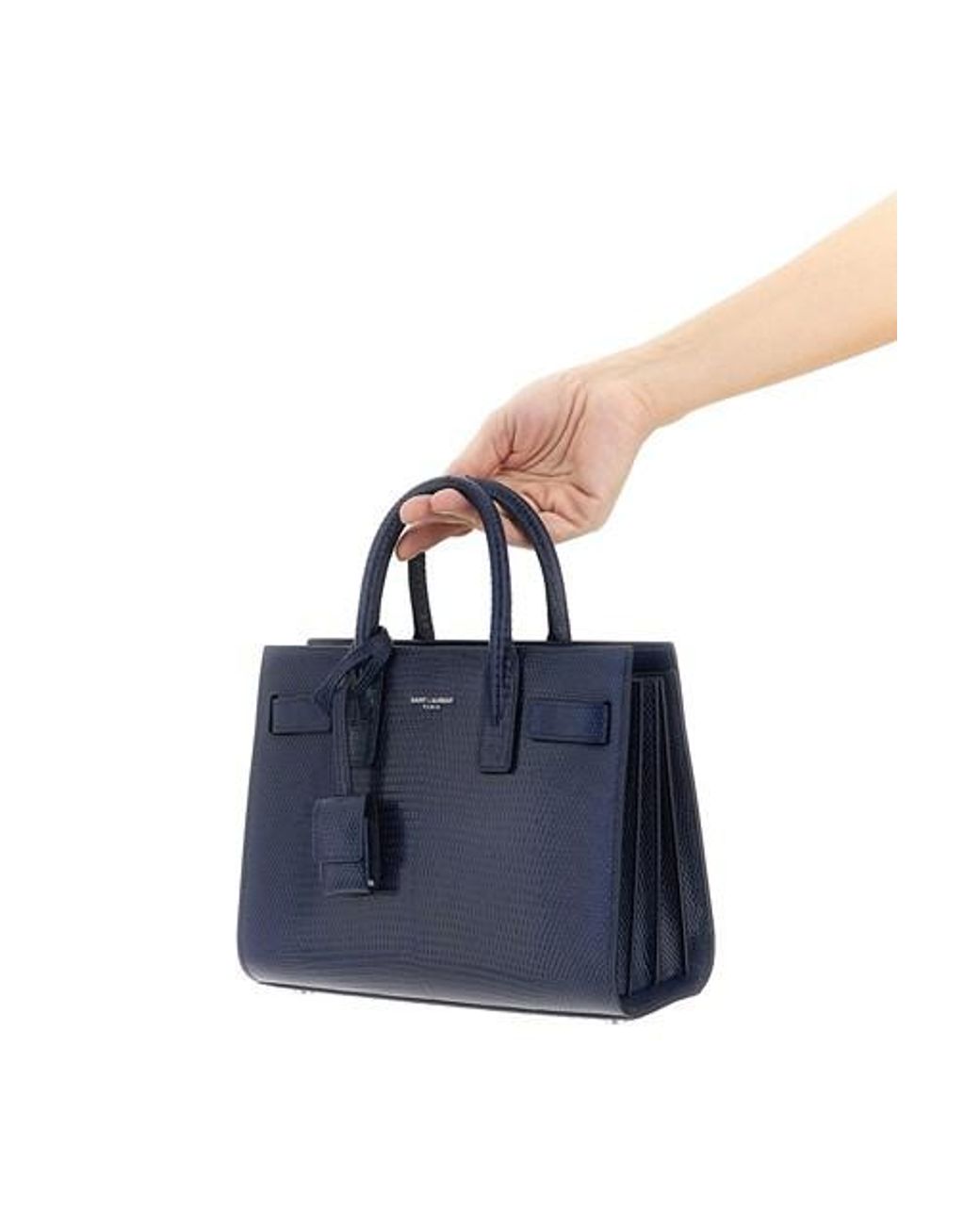 Saint Laurent Blue Nano Sac De Jour Handbag